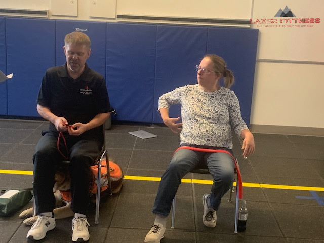 Home Bob is at field placement teaching a class with client